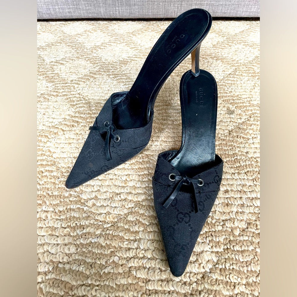 Vintage Gucci Stiletto Mules